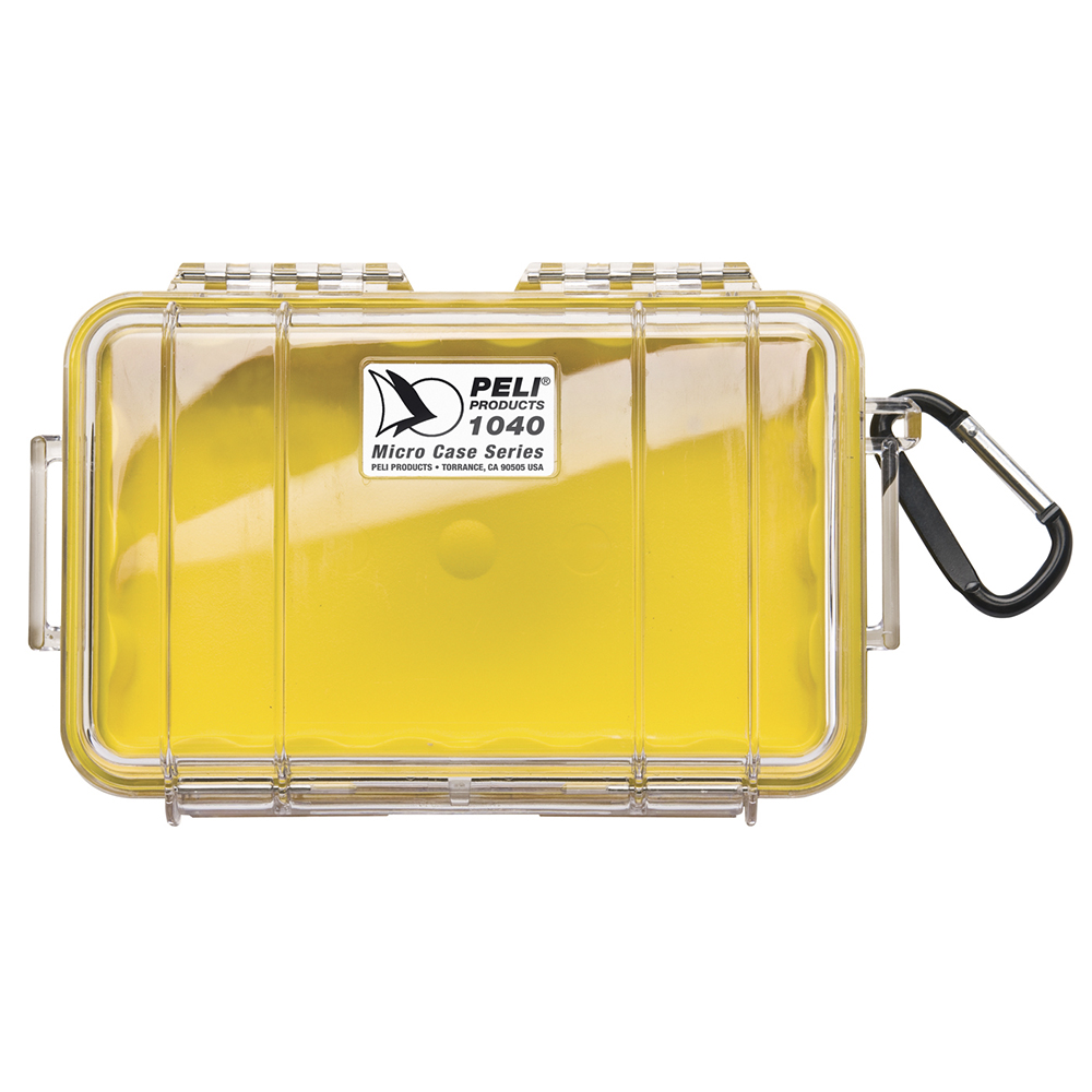 Yellow Pelican 1015 Micro Case w/Clear Lid